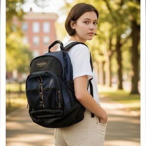 Eddie Bauer Navy and Black Backpack